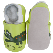 Chaussons en Cuir Souple - Croc'Savane - LAIT ET MIEL - Bébé et Enfant