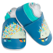 Chaussons en Cuir Souple - Hérisson - LAIT ET MIEL - Bébé et enfant