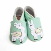 Chaussons en Cuir Souple - Lamas - LAIT ET MIEL - Bébé et Enfant