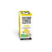 Cristaux d'Huiles Essentielles® Citron à cuisiner AROMANDISE - Pot de 10 grs