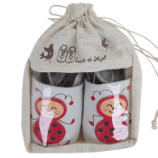 Chaussons en Cuir Souple - Mademoiselle Coccinelle - LAIT ET MIEL - Bébé et Enfant