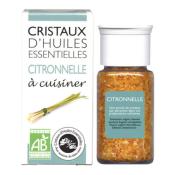 Cristaux d'Huiles Essentielles® Citronnelle à cuisiner AROMANDISE - Pot de 10 grs