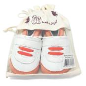 Basket cuir Corail et Blanche - LAIT ET MIEL - Bébé et Enfants