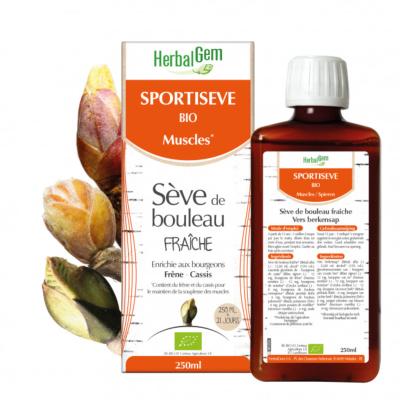 Sportisève Bio - Muscles - Sève de Bouleau Fraîche - HERBALGEM