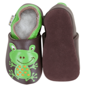 Chaussons en Cuir Souple - Grenouille Pep's - LAIT ET MIEL - Bébé et Enfant 