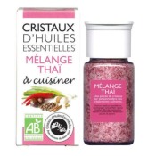 Cristaux d'Huiles Essentielles Mlange Tha  cuisiner AROMANDISE - Pot de 10 grs 