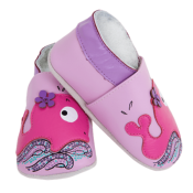 Chaussons en Cuir Souple - Baleine Sportive - LAIT ET MIEL - Bébé et enfant