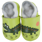 Chaussons en Cuir Souple - Croc'Savane - LAIT ET MIEL - Bébé et Enfant