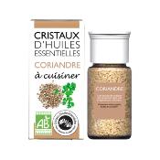 Cristaux d'Huiles Essentielles® Coriandre à cuisiner AROMANDISE - Pot de 10 grs