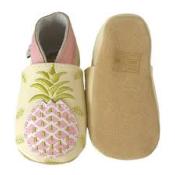 Chaussons en Cuir Souple - Ananas - LAIT ET MIEL - Bébé et Enfant