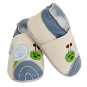 Chaussons en Cuir Souple - Dodo d'escargot - LAIT ET MIEL - Bébé et Enfant